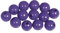 Lot de 52 perles en bois FSC 100 % polies 10 mm de diamètre lilas