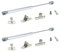 Gedotec Klappenbeschlag Klappen-Feder für Möbelklappen Gasdruckfeder Möbel-Bau | 60 Nm (6 kg) | Länge 268 mm | Gasdruckdämpfer KOMPLETT SET | 2 Set - Klappenhalter Küche inkl. Befestigungsmaterial