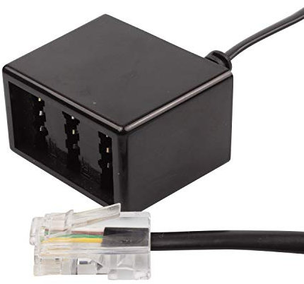 Analog Adapter/ Splitter RJ45 Stecker Western auf TAE NFN-Buchse 0,15m