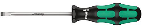 Wera 05007635001 334 Tournevis pour Vis à fente, 1.2 x 7.0 x 150 mm, Noir/vert