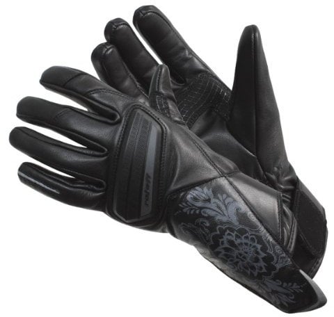 Roleff Racewear Lederhandschuhe für Damen, Schwarz, L