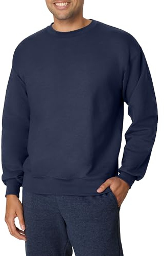 Hanes Men's Ultimate Cotton Heavyweight, Navy, Medium