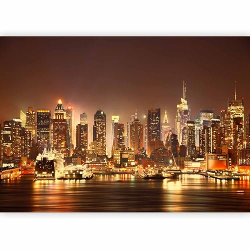 Fotomurales B&D XXL - 350x256 cm XXL Papel pintado tejido no tejido Decoración de Pared decorativos Murales moderna Diseno Fotográfico Ciudad New York d-B-0034-a-d