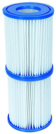 Bestway – Lot de 2 Patronen Typ II für Pool BESTWAY Durchmesser 10,6 cm H 13,6 cm für Filter 58383 und 58386