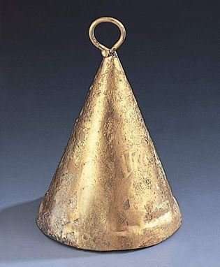 India Arts Dutzend 8,9 cm Kegelförmige Dose Glocken W/Metall Hammer