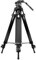 Mantona Dolomit 1300 - Trípode para DSLR y vídeo de 188 cm con Mango Giratorio, Color Negro