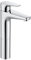 Roca A5A3790C00 Mezclador Lavabo, Caño Alto, Cuerpo Liso, Cold Start, Colección Atlas, Cromado