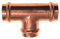 Cornat Press-T-Stück, Kupfer mit 3 Muffen, A 28 mm, 1 Stück, T653028B