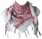 Explore Land, Shemagh-Tuch, Wickelschal, 100% Baumwolle, Militärdesign, Kufiya-Schal Gr. One size, rot/weiß
