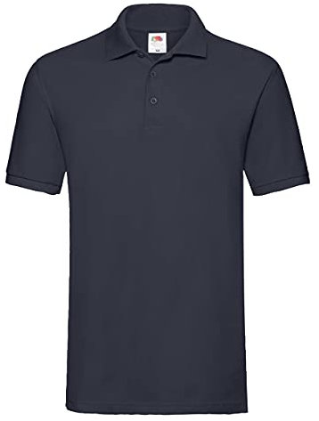 Fruit of the Loom Premium Mens Short Sleeve Polo Shirt (S) (Deep Navy)