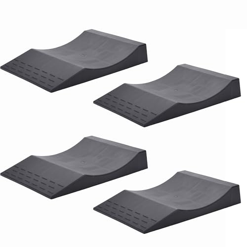 MAXSA 37353 ParkRight Prevent Flat Spots Tire Saver Storage Ramps Black 4PK