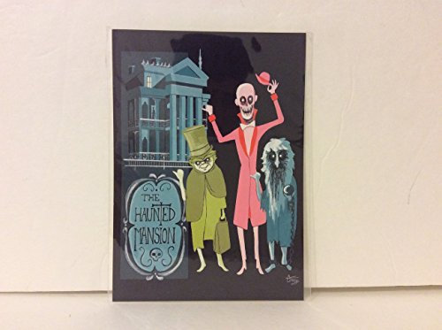 Disney WonderGround Haunted Mansion Hitchhiking Ghost Postcard El Gato Gomez