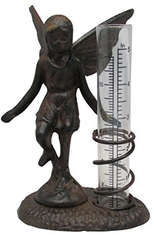 Cast Iron Fairy Rain Gauge