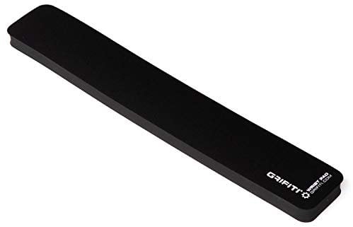 GRIFITI Fat Wrist Pad 43,2 x 7 x 1,9 cm Noir est Un Fin Repose Poignet pour Clavier Standard et claviers Mécaniques en Nylon Noir Surface