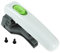 Spares2go Griff mit Schrauben kompatibel mit Tefal kompatibel mit Actifry Fritteuse (weißer Griff, grüner Kontrollknopf)