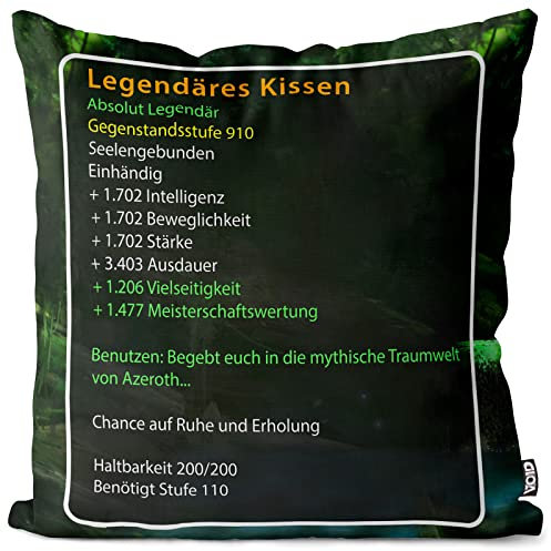 VOID Legendäres Kissen Kissenbezug Kissenhülle Outdoor Indoor mythisch Wow legendär, Kissen Größe:50 x 50 cm