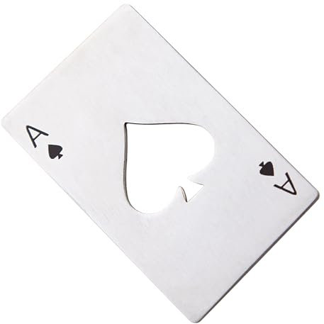 Aspire Casino Poker Bottle Opener, Stainless Steel Beer Opener Wedding Groomsmen Gifts