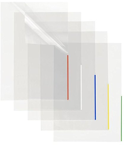 Index Sichthülle, PP, A4, trans- parent, Indexstreifen blau, oben