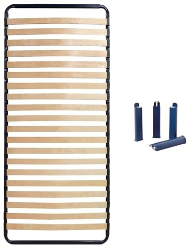 AltoBuy ALTOLATTES - Pack Sommier 20 Lattes 80x190cm + Pieds Bleus
