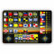 FLAGGENALPHABET/MORSEZEICHEN/SCHIFFFAHRT - SCHILD/D-051 (30x20cm Schild)