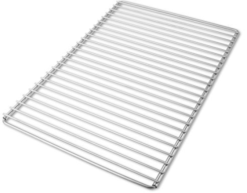 Edelstahl Grillrost mit verstellbarer Breite 55-65X37cm aus Europäischem Edelstahl, Verstellbarer Grillrost, Grillrost Ausziehbar