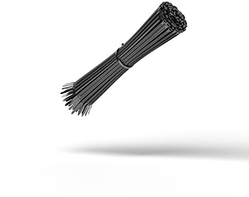 HeiKab 100 Kabelbinder 160 x 2,5 mm - UV-Beständig - Mindestzugfestigkeit 80 N / 8,1 kg - Schwarz -