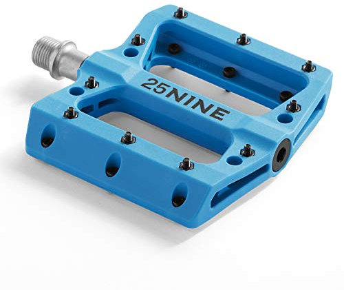 Foxmog 25NINE Bushido BMX Platform Pedals - Durable Thermoplastic Bike Pedals for BMX and MTB - Red