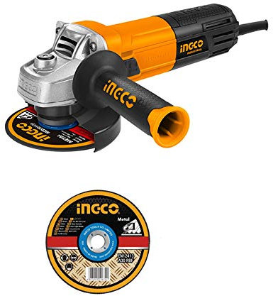 SMERIGLIATRICE ANGOLARE INGCO 115mm 950W CON 10 DISCHI E VALIGIA INGCO AG8508-1