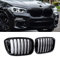 SNA Nieren-Kühlergrill für 2018–2021 BMW X3 G01 2019–2021 X4 G02 (einzelne Lamelle ABS glänzend schwarz X3 Grill, X4 Grill)