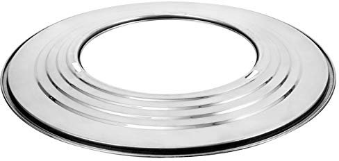 Hemoton Steam Ring Stainless Steel Steaming Ring Round Steamer Rack Steamer Cookware 12 Inch for Instant Pot Cooker Food Heating