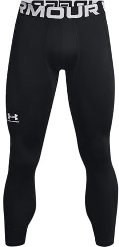 Under Armour Herren UA CG Armour Leggings, ultrawarme Sportleggings, Laufhose für Männer mit 4-Way-Stretch und Anti-Geruchs-Technologie, Schwarz / / Weiß, XXL