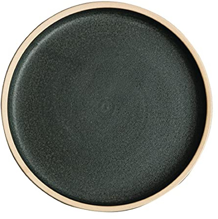 Olympia FA321 Lot de 6 assiettes rondes plates en toile Vert vert-de-gris 180 mm