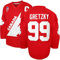 Gretzky #99 Team Kanada Eishockey Jersey Weihnachten Sommer genäht Rot - Rot - Groß