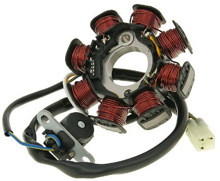 VANEZ Lichtmaschine Stator Zündung kompatibel für Kymco Agility 50, Grand Dink, Like, People, Yager GT