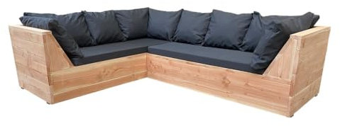 Wood4you - Lounge-Set 6 Douglashout - inkl. Kissen L-Form gartenlounge Outdoor - Lounge Gartenmöbel - gartenmöbel Set