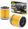Area1 FILTRO OLIO 38x46mm HF140 2 pezzi compatibile con MT-125. YZF-R125, WR250, XT250, YZ250, WR450, YZ450 / Compatibile con SMS SMR TE 125, Fantic Caballero, Gas EC250 300 450 450