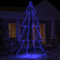 Homgoday Mobili Weihnachtsbaum mit Kegel, 360 LEDs, für den Innen- und Außenbereich, 143 x 250 cm, Weihnachtsdekoration, Weihnachtsbaum, künstlicher Weihnachtsbaum, schlanke Halterung, Modell 328594