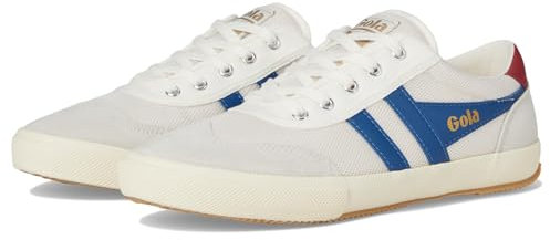 Gola Herren Low-Top Sneaker, Cremefarben/Marineblau/Dunkelrot, 43 EU