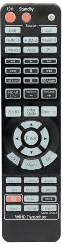 Aimdio 158226200/1582262 Fernbedienung für Epson EH-TW9100W EH-TW8100W EH-TW6100W Beamer mit beleuchteten Tasten