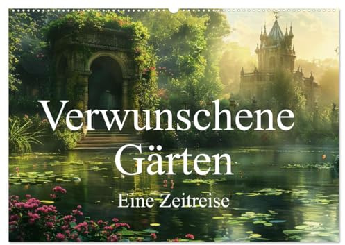 Verwunschene Gärten - Eine Zeitreise (Wandkalender 2026 DIN A2 quer), CALVENDO Monatskalender: Verträumte historische Gartenlandschaften begeleiten Sie durchs Jahr. (CALVENDO Kunst)