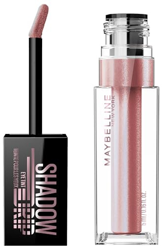 Maybelline New York Chroma Flüssiger Lidschatten, Metallic Chrom-Finish & 16H Halt, Schmelzende Perlen für leuchtenden Augen-Schimmer & intensiven Glanz, Amethyst, 5 ml
