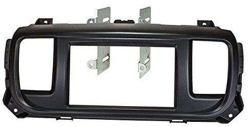 tomzz Audio 2440-000 Doppel DIN Radioblende kompatibel mit Peugeot Expert ab 2016 Traveller ab 2016 Citroen Jumpy ab 2016 Spacetourer ab 2016 Toyota Proace ab 2016 schwarz
