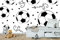 Papier peint mural en vinyle décoratif pour ballons de football 200 x 150 cm Pour salle à manger, salon, chambre
