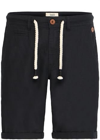 Blend Lias Herren Leinenshorts Kurze Leinenhose Bermuda Regular Fit