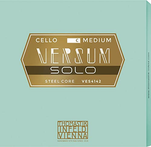 Thomastik single string for cello 4/4 Versum Solo - C string spiral core, tungsten/chrome winding, medium