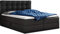 Boxspringbett Best mit 2 Bettkästen, Doppelbett mit Bonell-Matratze und Topper, Polsterbett, Bett, Bettgestell, Stilvoll, Schlafzimmer (Schwarz (Inari 100), 180 x 200 cm)