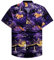 siliteelon Mens Hawaiian Shirt Purple Regular Fit Men's Short Sleeve Beach Summer Aloha Shirts,XL