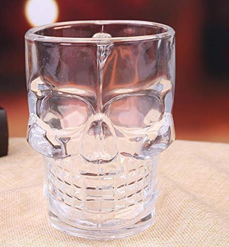 Bierglas Totenkopf Griff Tasse Grimasse Weinglas Draft Bier Getränk Saft Griff Glas