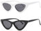 kimorn Sonnenbrillen für Damen Metallscharniere Clout Goggles Sonne Gläser K0566 (2 Pack/Schwarz+Weiß)