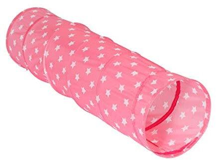 Knorrtoys 55142 Spieltunnel Pink White Stars